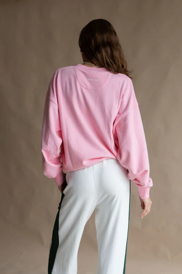 ARAMINTA JAMES - MONGRAM CLASSIC SWEATSHIRT (PINK) - Image 3