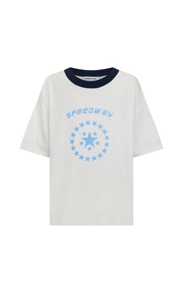 ARAMINTA JAMES - SPEEDWAY OVERSIZED TEE (SNOW) - Image 9