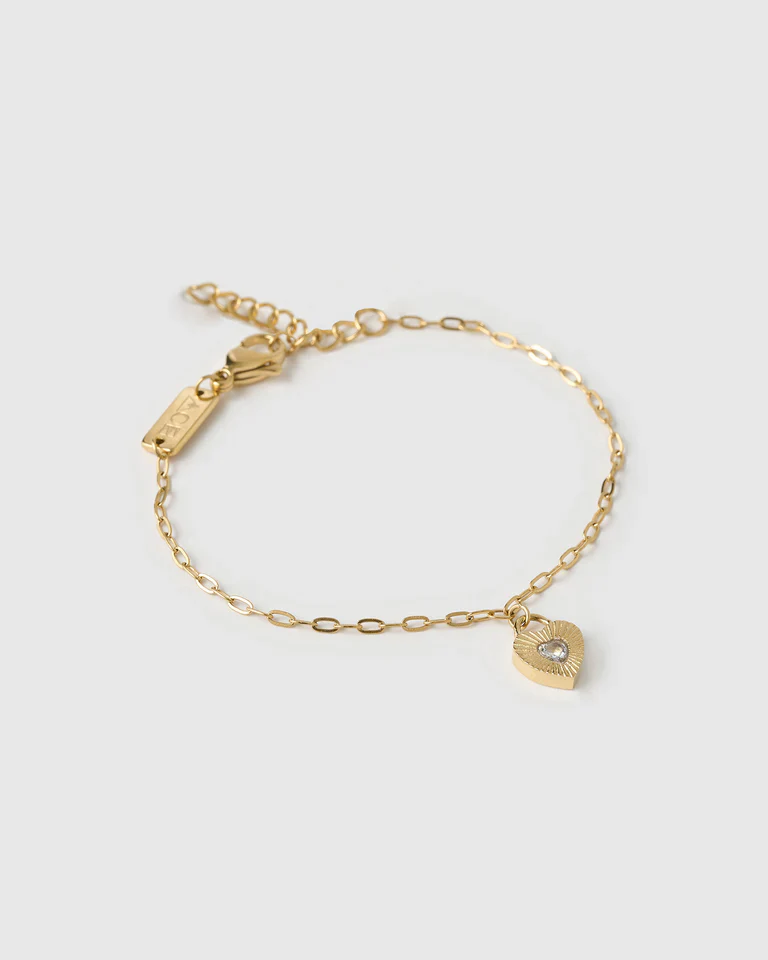 ARMS OF EVE - RUBY HEART BRACELET (STONE)