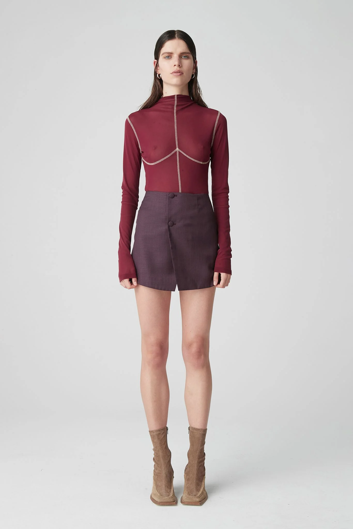ATOIR X LARA WORTHINGTON - 002 Top (Maroon) - Image 3