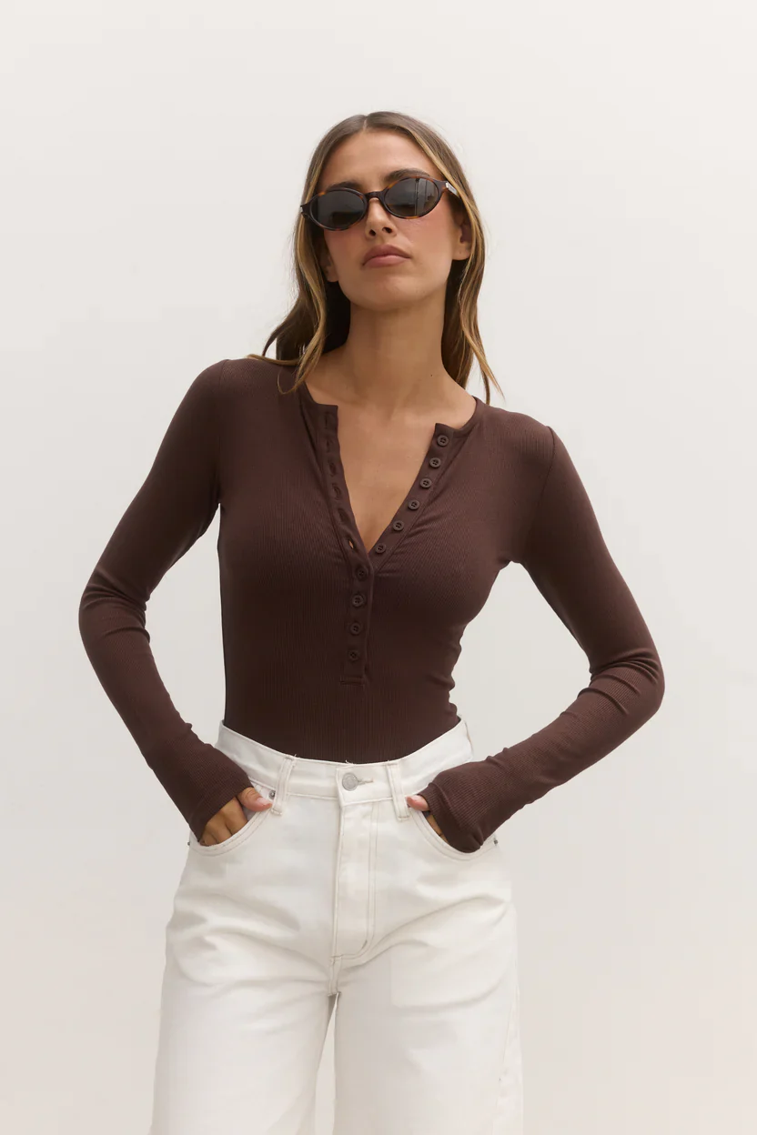 BAYSE BRAND - LARA BODYSUIT (CHOCOLATE / ESPRESSO) - Image 5