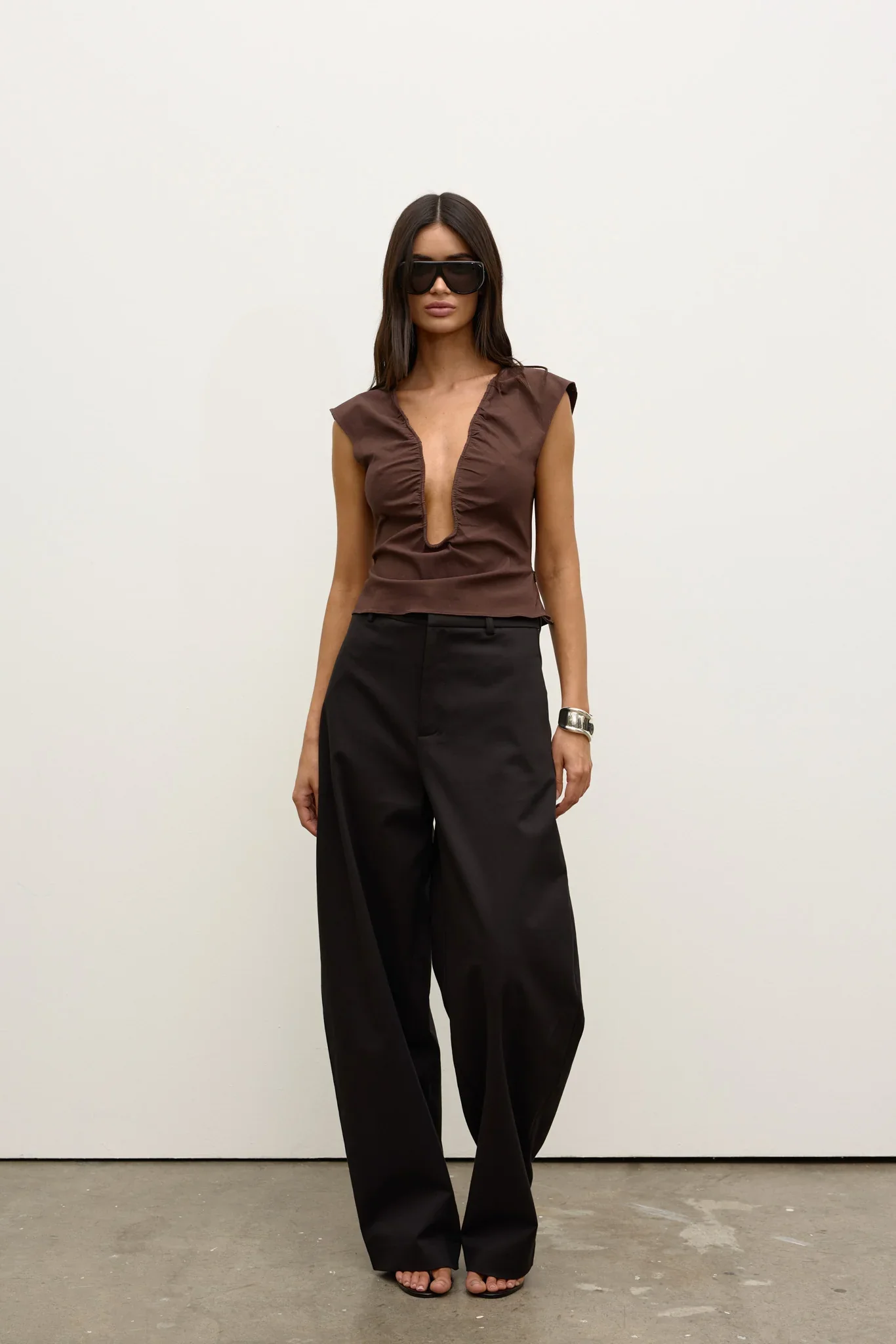BAYSE BRAND - RANI TOP (CHOCOLATE)