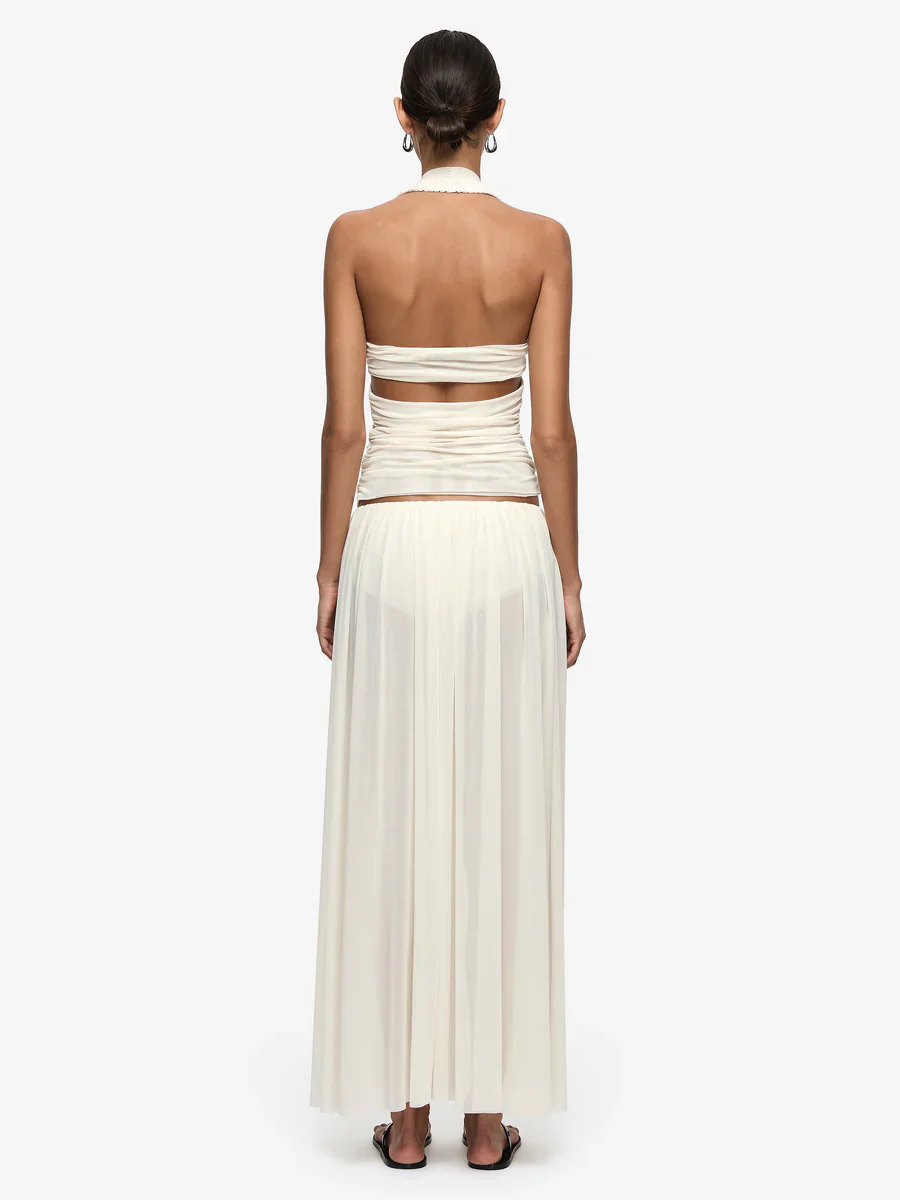 BEC + BRIDGE - CAMILLE MAXI SKIRT (BUTTERCREAM) - Image 3