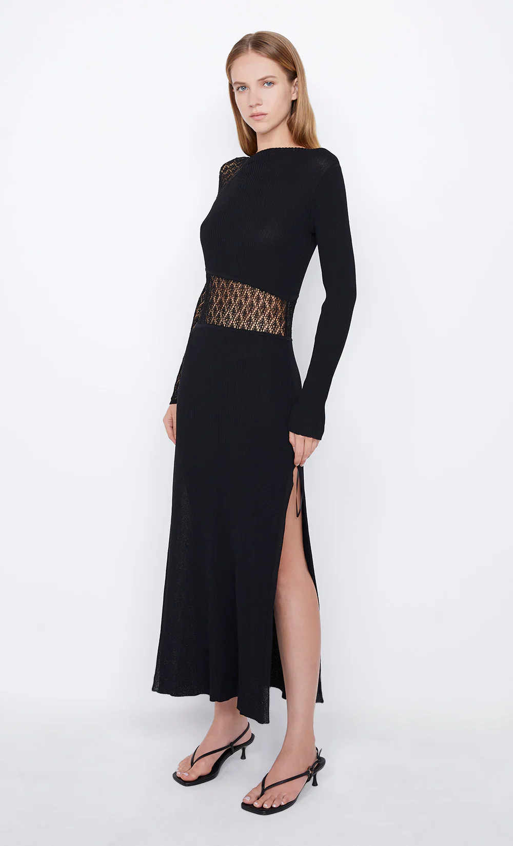 BEC + BRIDGE - CHANTELLE LONG SLEEVE DRESS (BLACK) FINAL SALE - Image 3