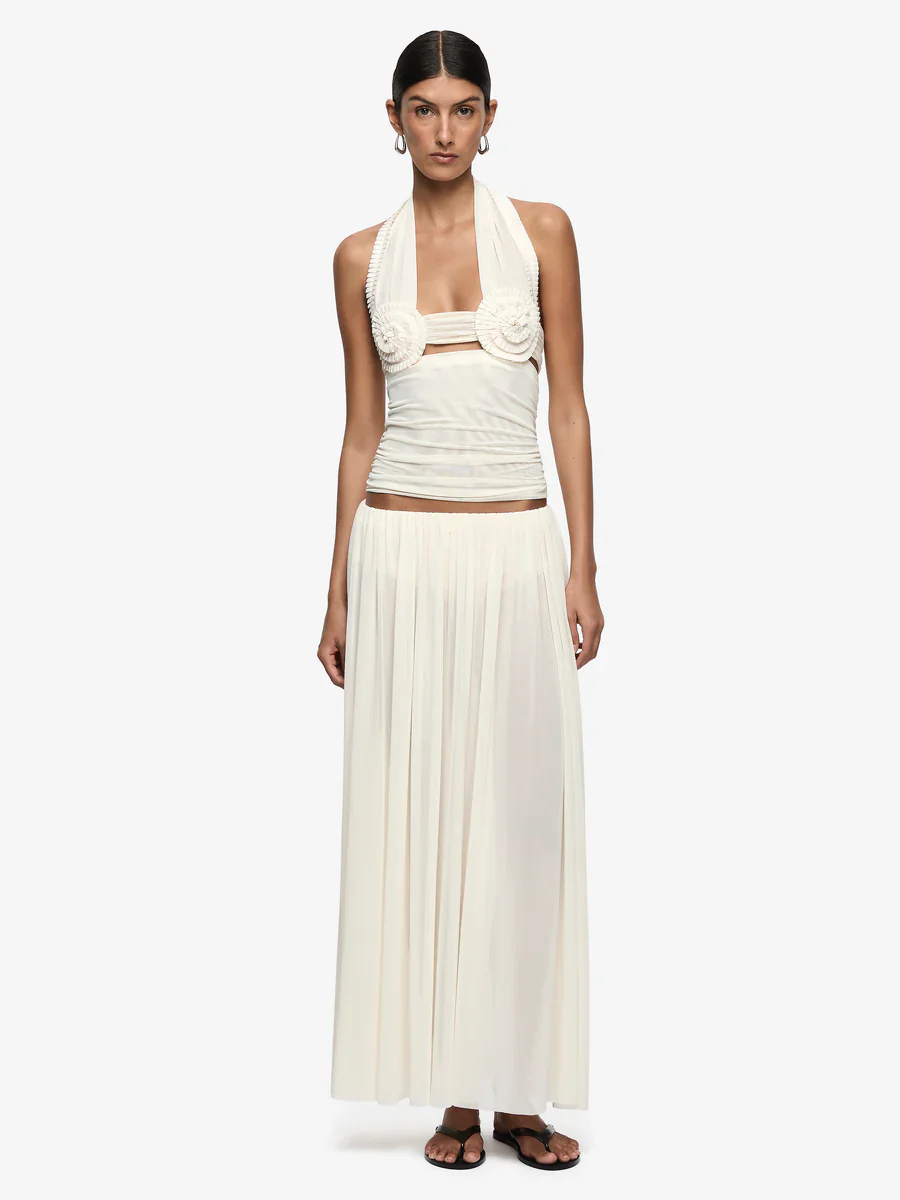 BEC + BRIDGE - DANTE SPIRAL HALTER TOP (BUTTERCREAM) PRE-ORDER - Image 5