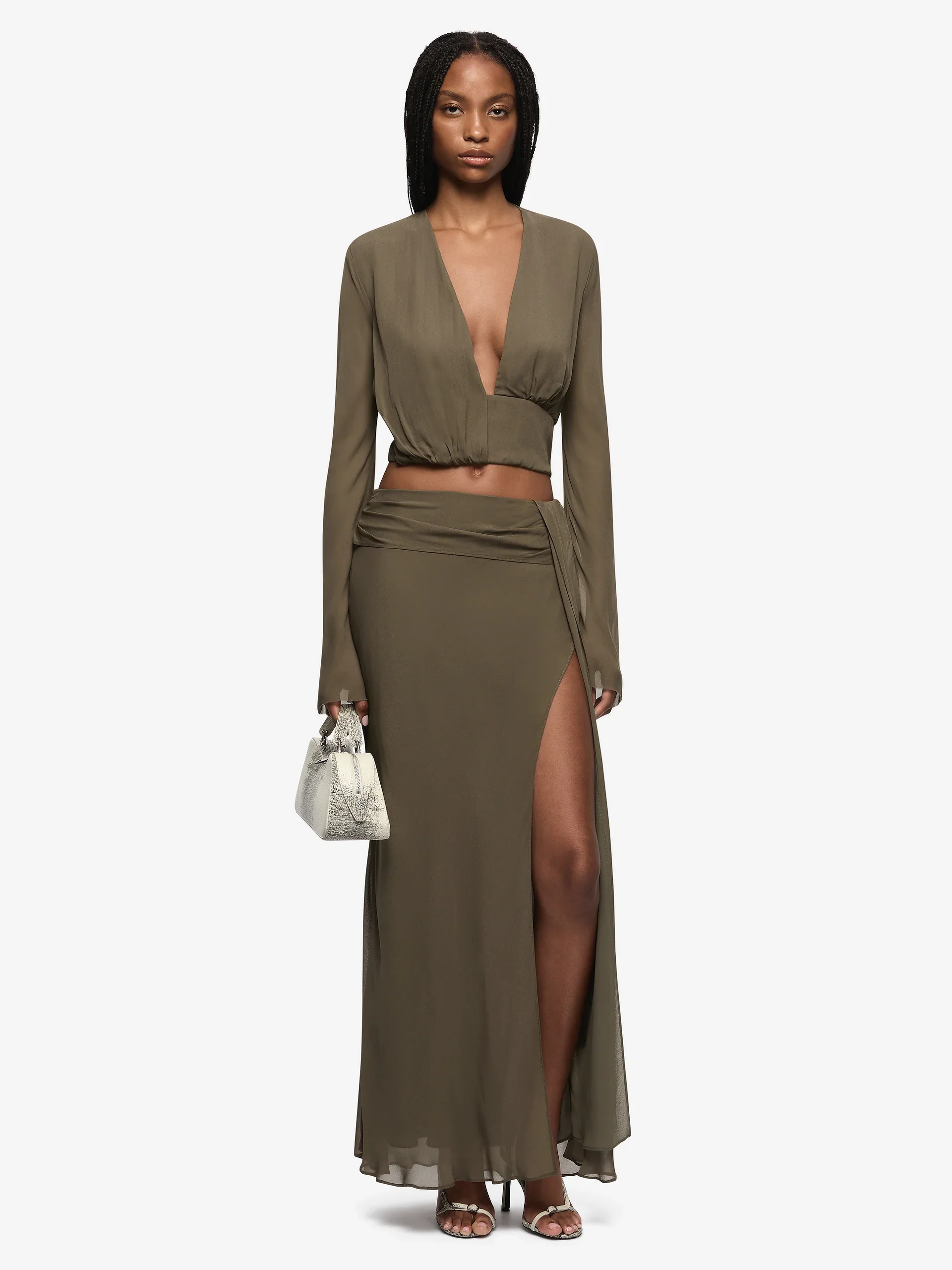 BEC + BRIDGE - ISABELLA LONG SLEEVE TOP (TWIG) - Image 4
