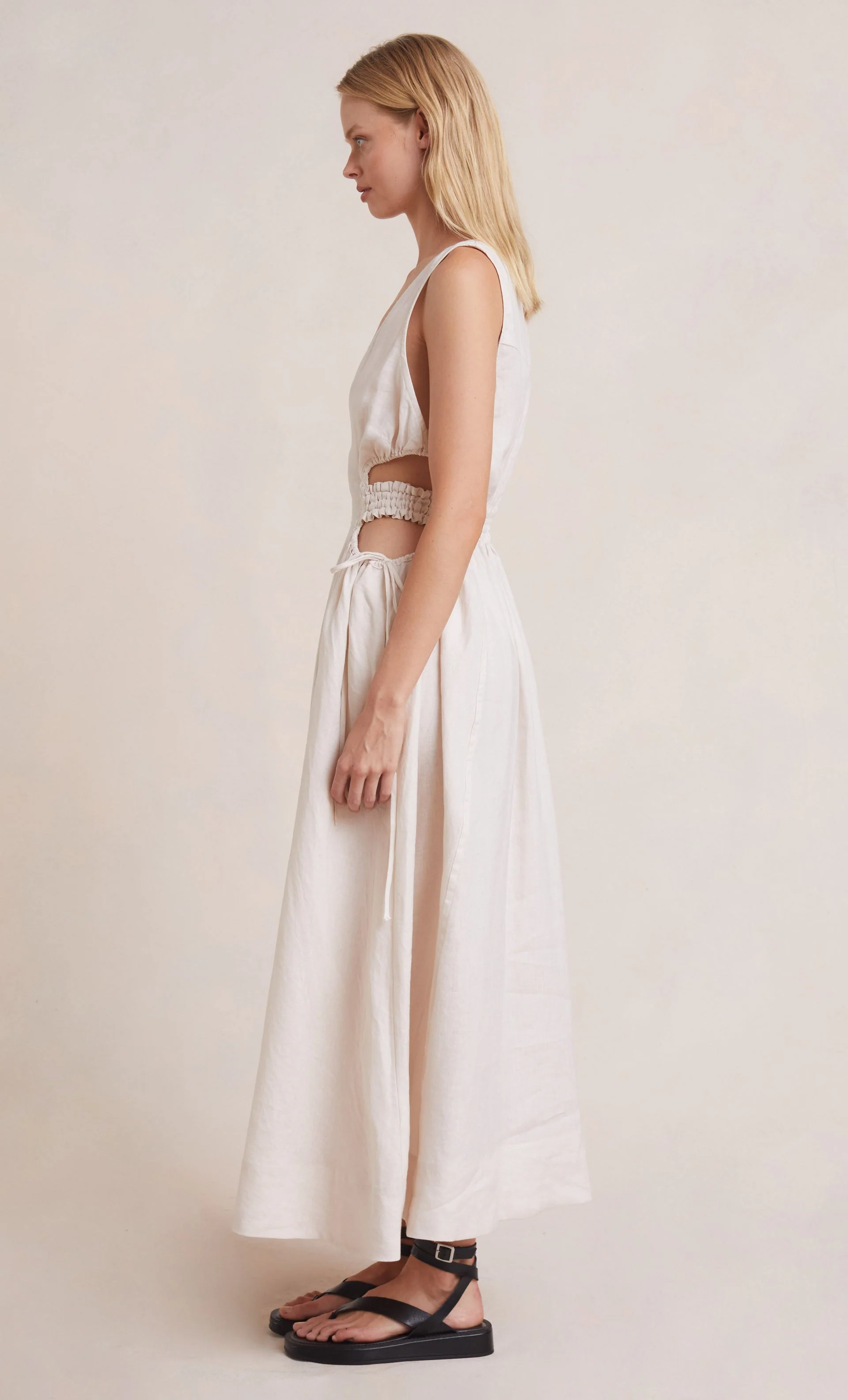 BEC + BRIDGE - Noelle V Dress (Natural)  FINAL SALE - Image 3