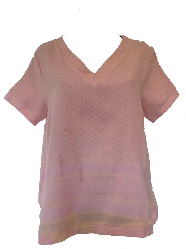 Cecile Copenhagen - Shirt V Short Sleeve (Pale Dogwood)