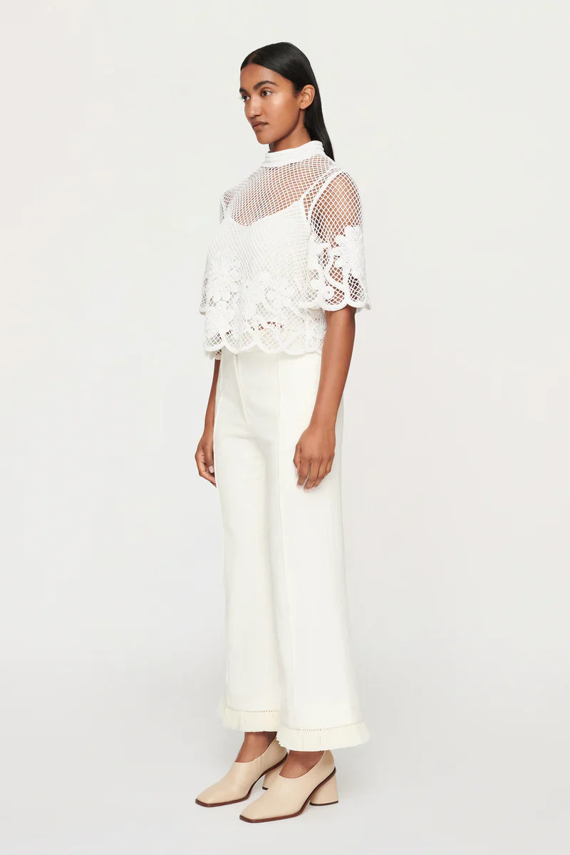 CLEA - AMAANI LACE TEE (WHITE) - Image 3