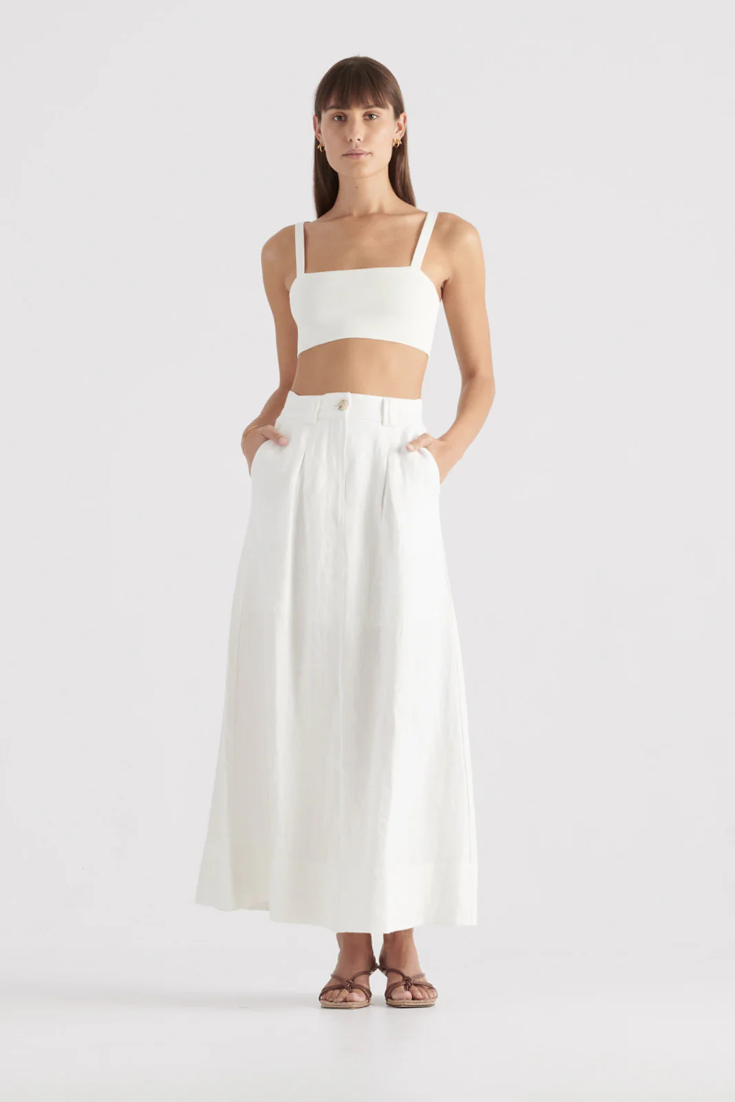 Elka Collective - Ava Knit Bralette (White)