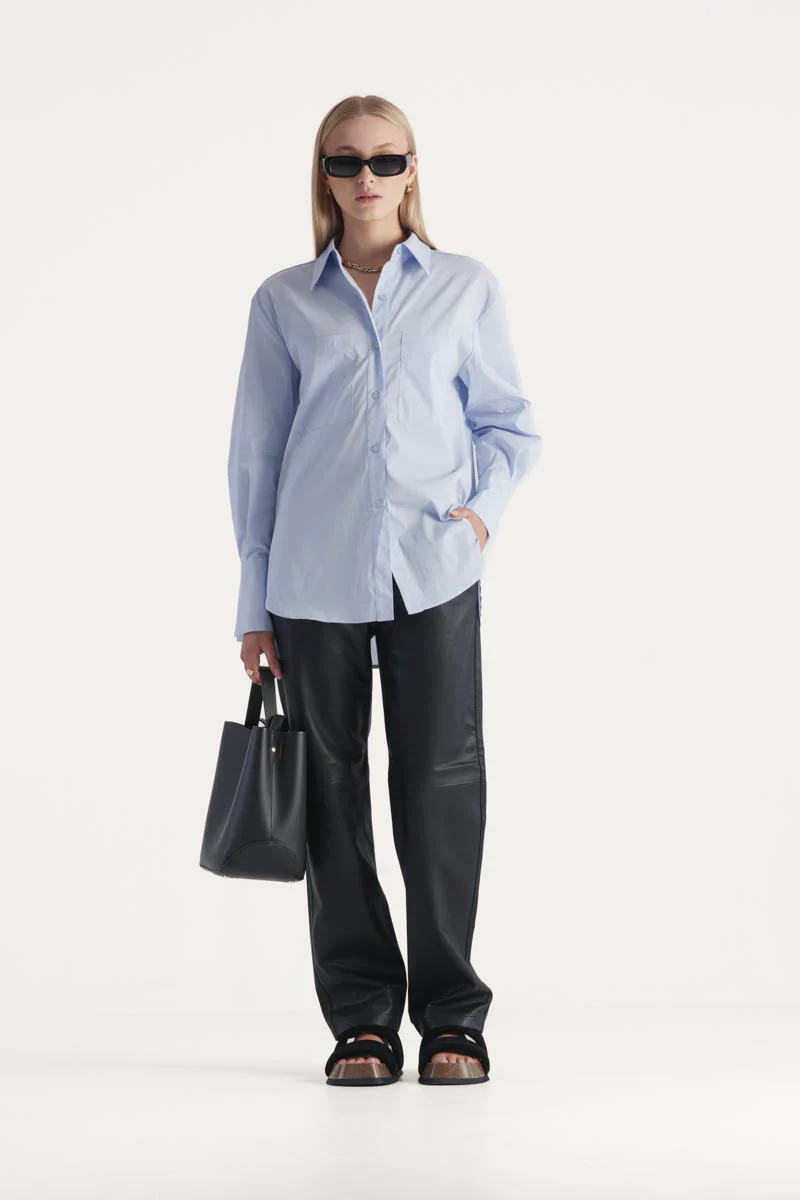 ELKA COLLECTIVE - LORETTA SHIRT (LIGHT BLUE) - Image 4