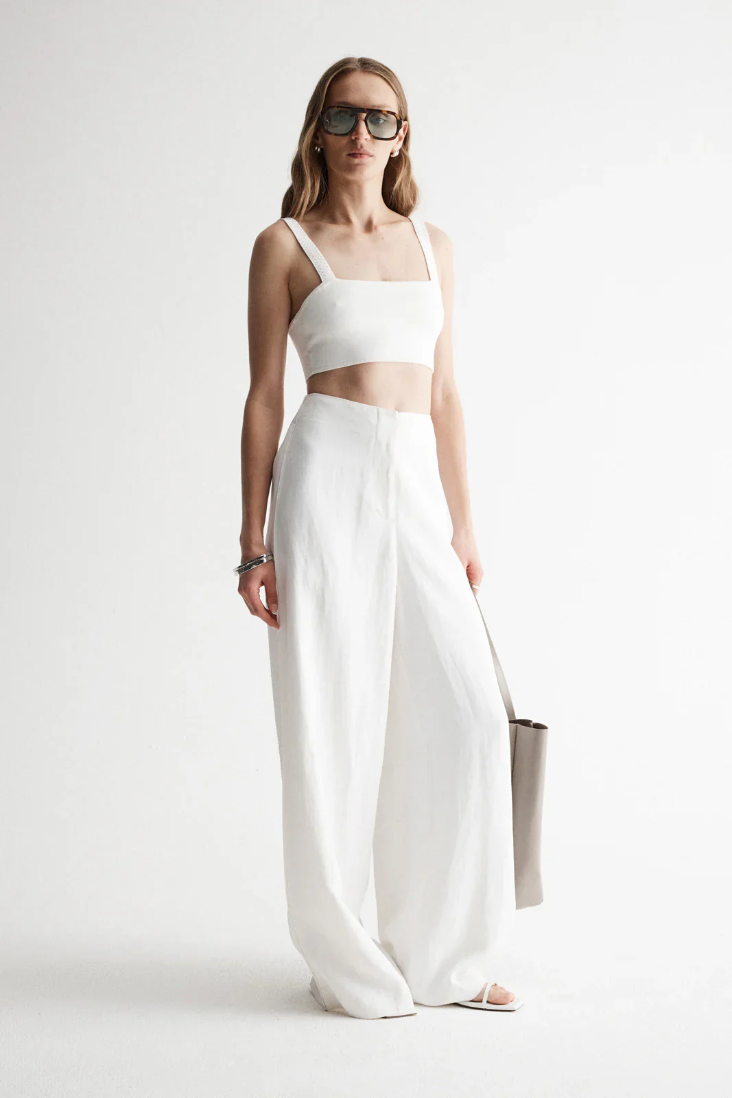 ELKA COLLECTIVE - PALERMO KNIT BRALETTE (WHITE)