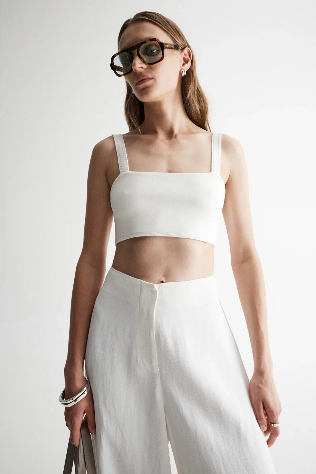 ELKA COLLECTIVE - PALERMO KNIT BRALETTE (WHITE) - Image 4