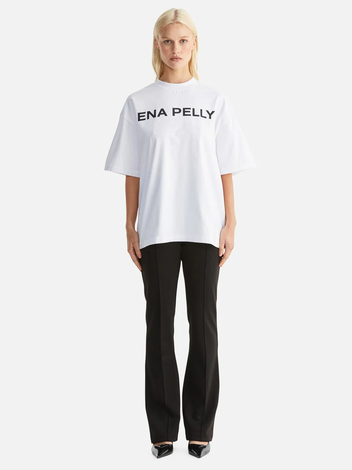 ENA PELLY - CHLOE OVERSIZED TEE CORE LOGO (WHITE)