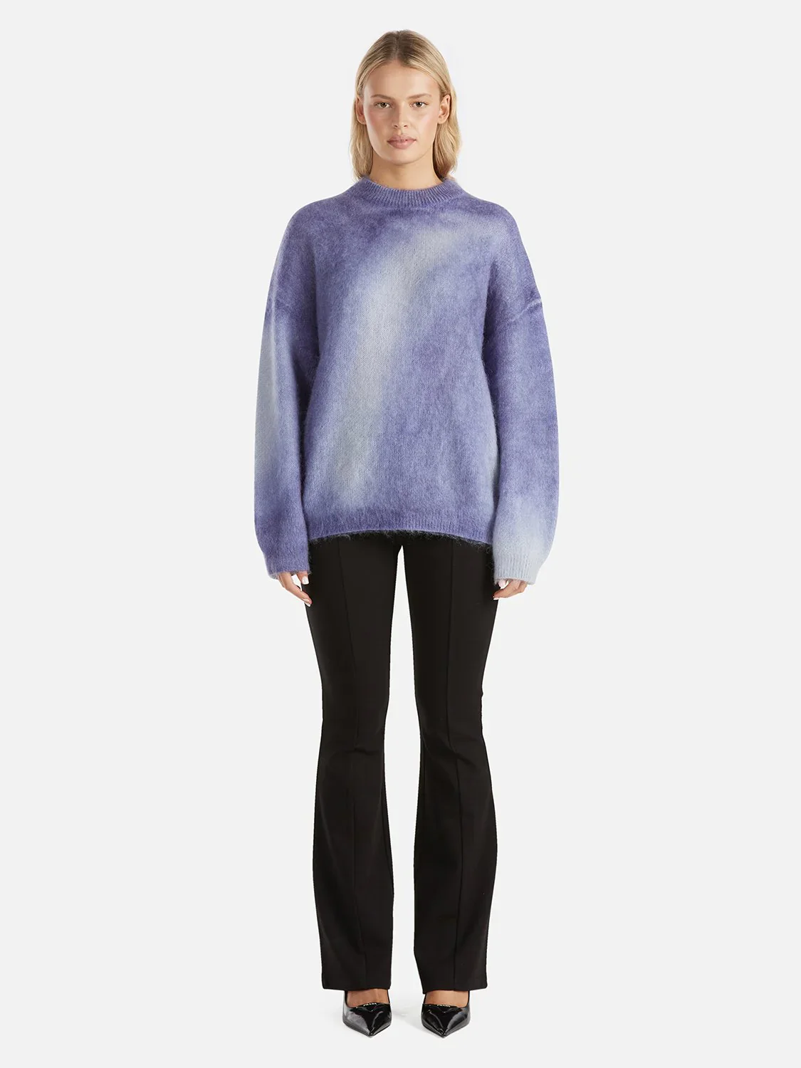 ENA PELLY - DELILAH KNIT PULLOVER (IRIS SWIRL)