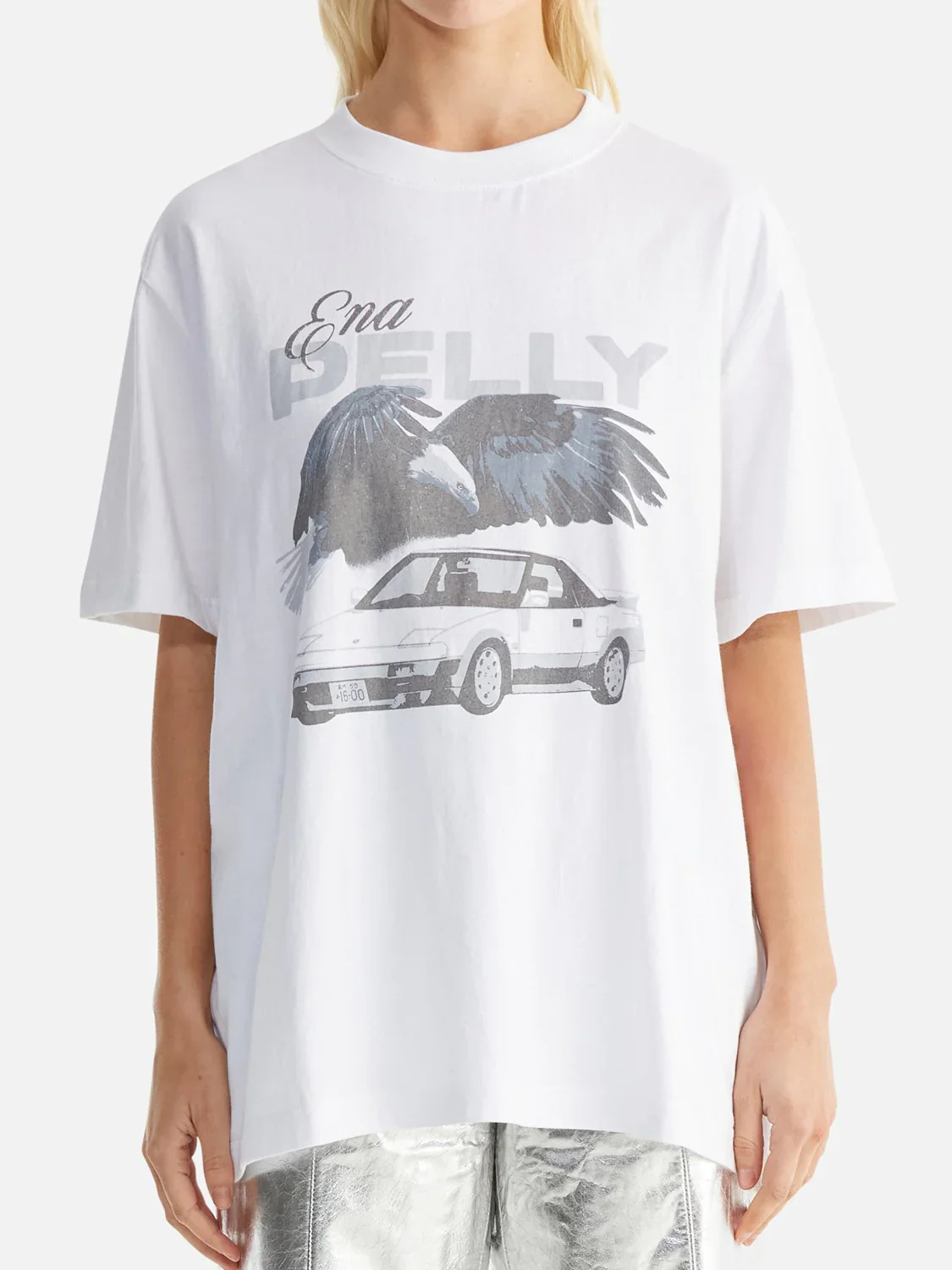 ENA PELLY - JESSIE OVERSIZED TEE DRIFT (WHITE) - Image 2