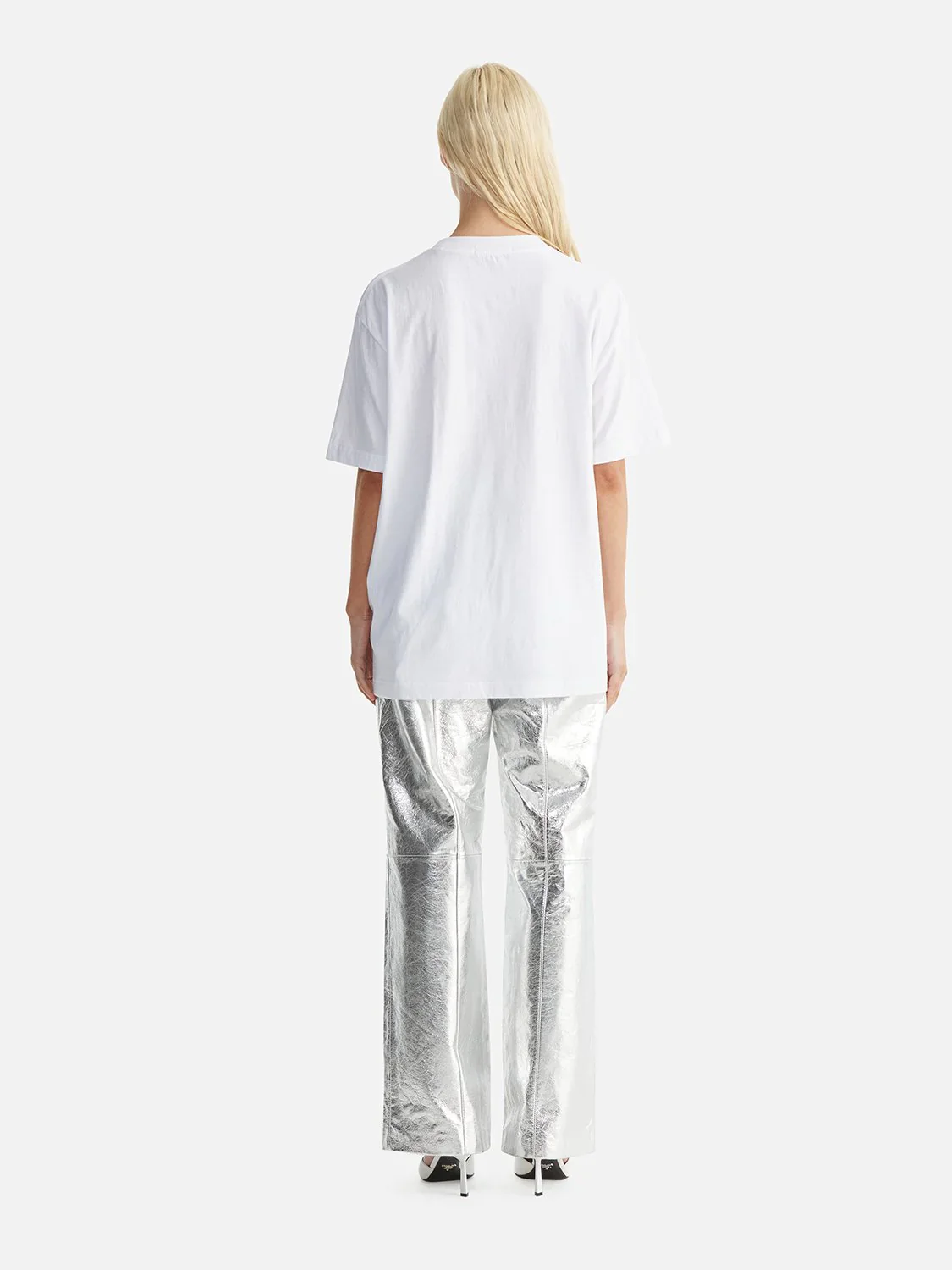 ENA PELLY - JESSIE OVERSIZED TEE DRIFT (WHITE) - Image 4