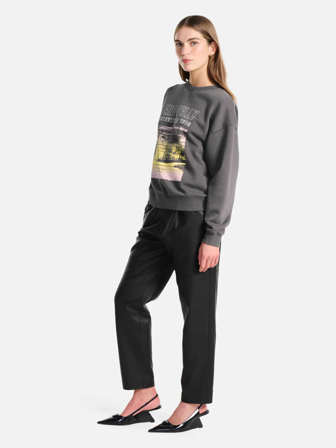 ENA PELLY - PALMS LANDSCAPE RELAXED SWEATER - Image 3