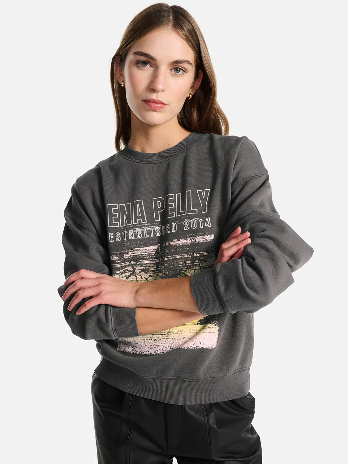 ENA PELLY - PALMS LANDSCAPE RELAXED SWEATER - Image 5