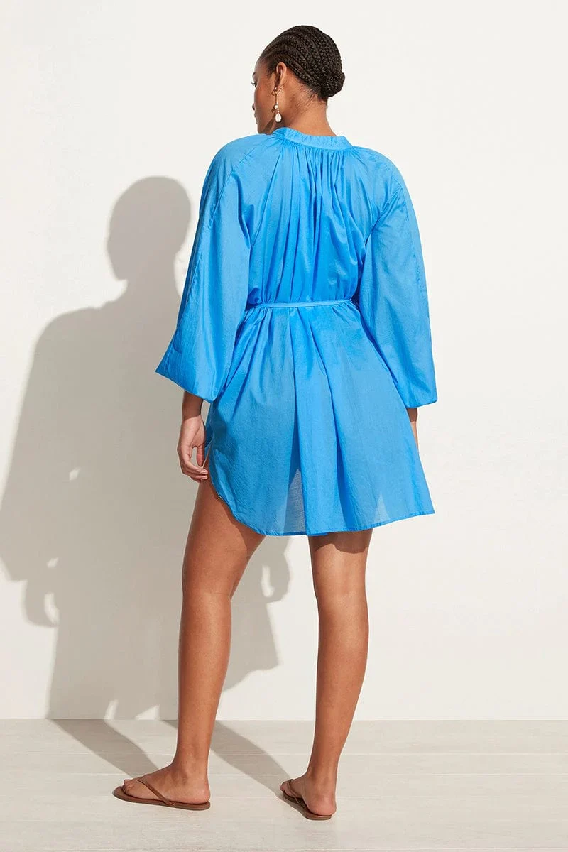 FAITHFULL THE BRAND - Lucita Smock Dress (Turquoise) - Image 3