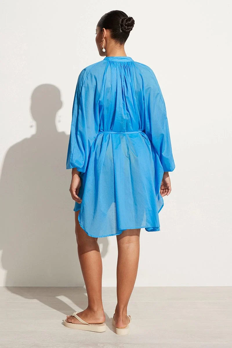 FAITHFULL THE BRAND - Lucita Smock Dress (Turquoise) - Image 6