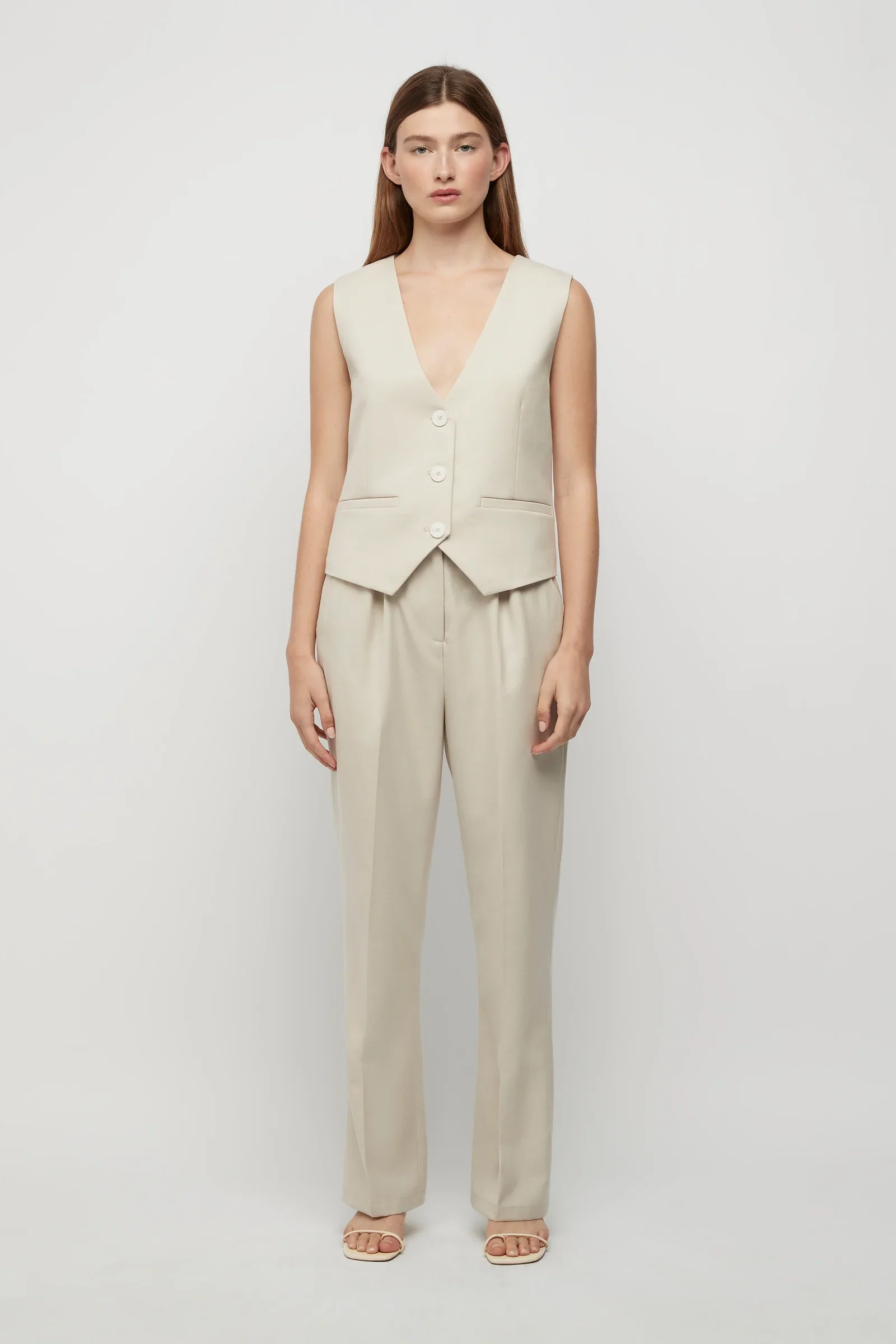 FRIEND OF AUDREY - Filippa Vest (Winter White) - Image 3