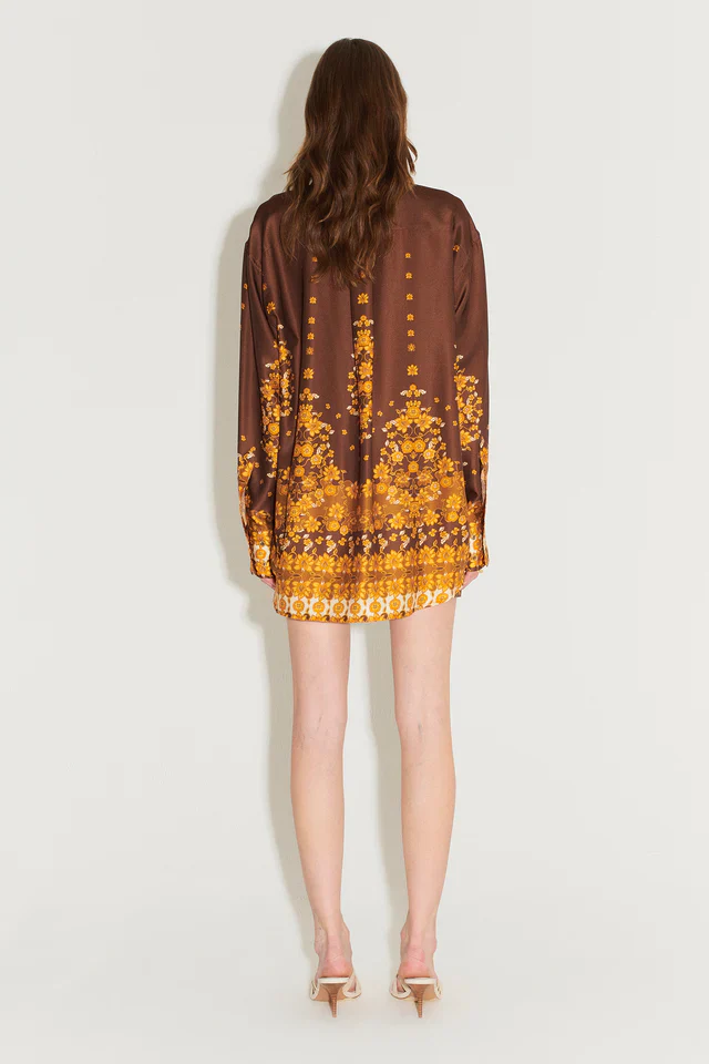 HANSEN & GRETEL - IMMANUEL OVERSIZE SHIRT (CHOC EMPRESS) - Image 3