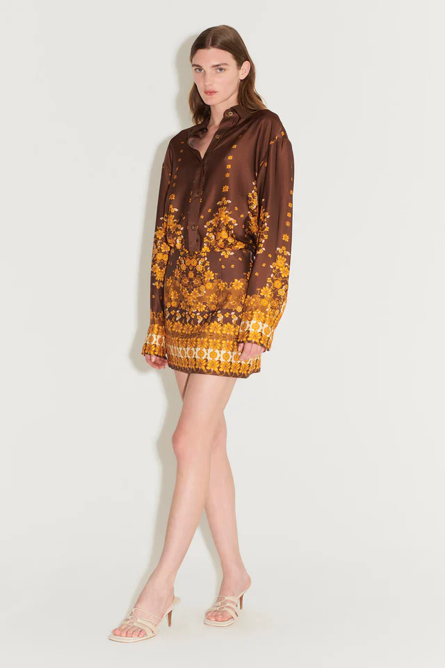 HANSEN & GRETEL - IMMANUEL OVERSIZE SHIRT (CHOC EMPRESS) - Image 5