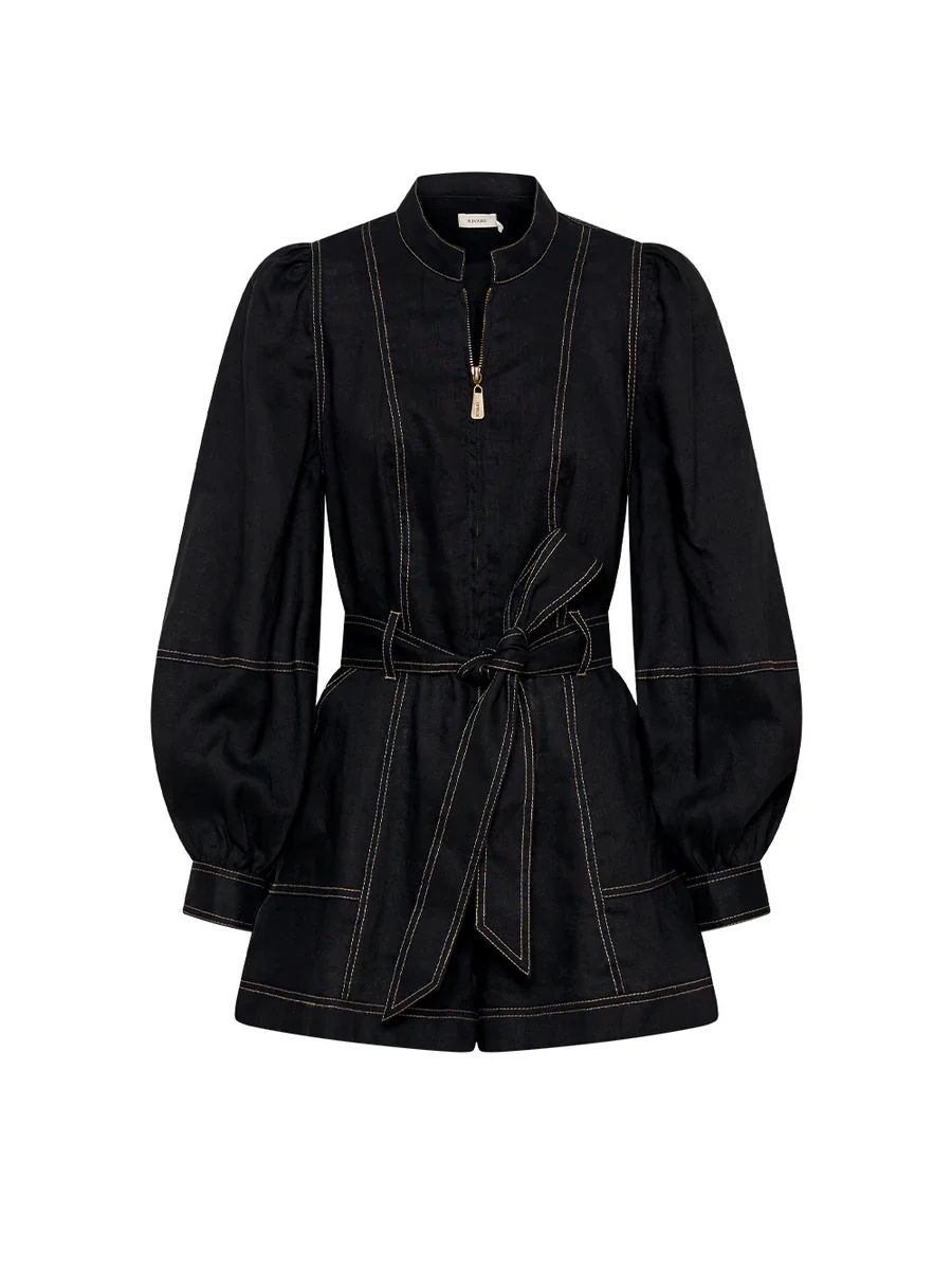 KIVARI - ADA PLAYSUIT (BLACK)