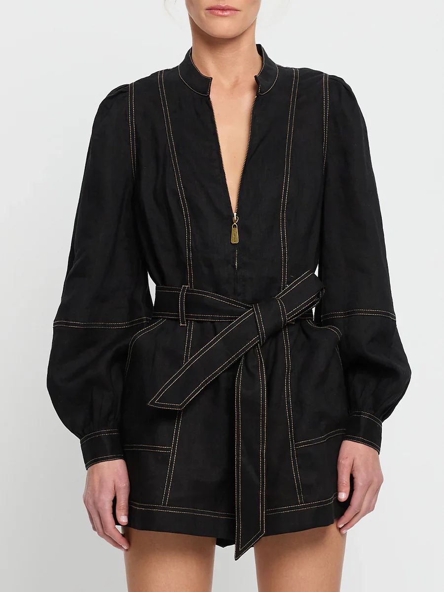 KIVARI - ADA PLAYSUIT (BLACK) - Image 7