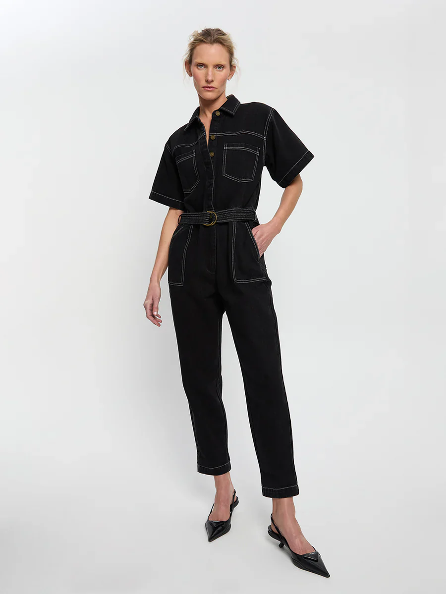 KIVARI - BRAE BOILERSUIT (BLACK) - Image 6