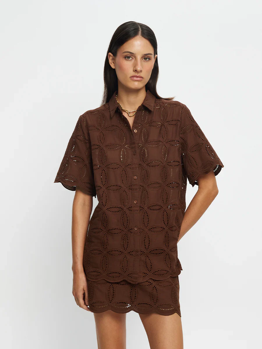 KIVARI - RIO SKIRT (MOCHA) - Image 3