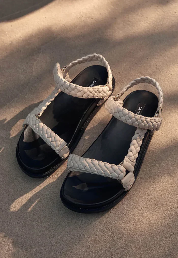 LA TRIBE - ELKE BRAIDED SANDAL (CREAM) - Image 6