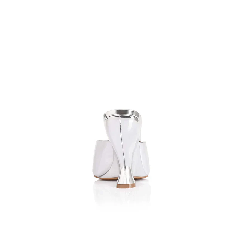 LANA WILKINSON - MARTHA WEDGE (SILVER METALLIC LEATHER) - Image 3