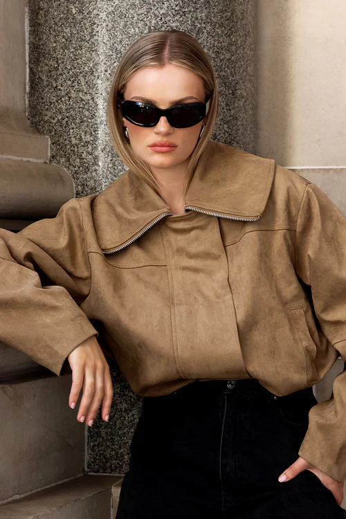 MADISON THE LABEL - SOLENE JACKET (FAWN)