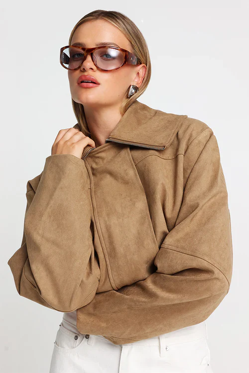 MADISON THE LABEL - SOLENE JACKET (FAWN) - Image 2
