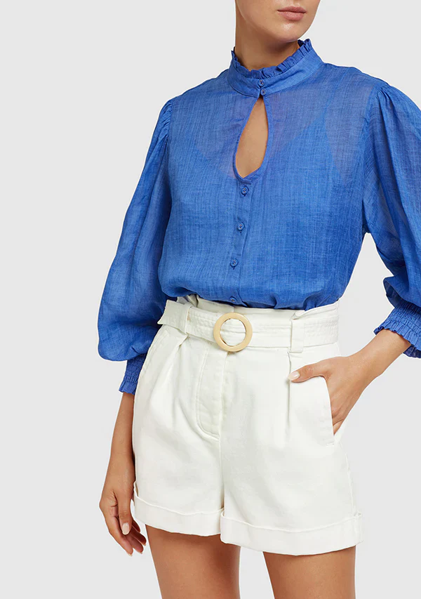 MINISTRY OF STYLE - Enchanted Blouse (Satin Sky) - Image 2