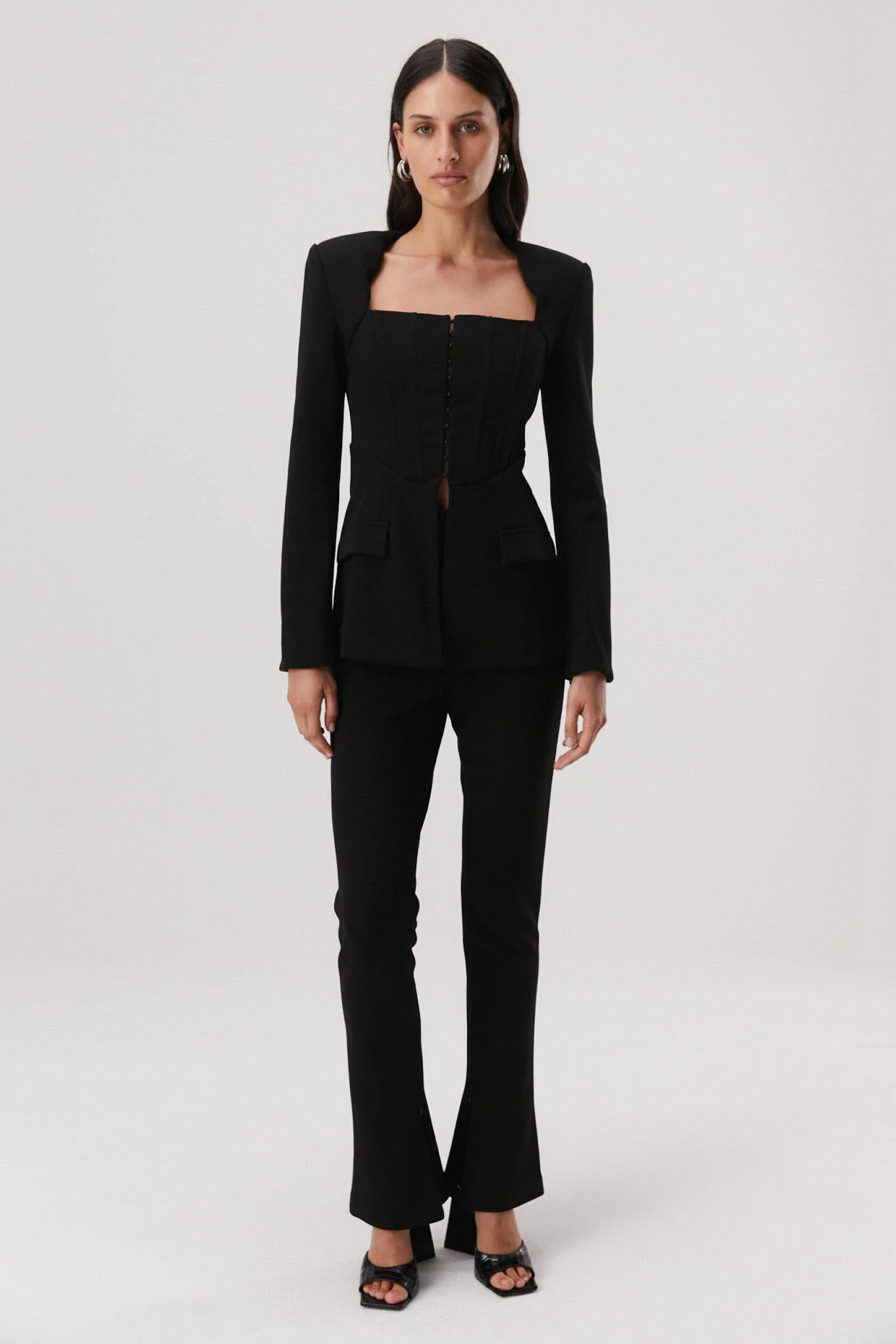MISHA - ABENI STRUCTURED BLAZER (BLACK)