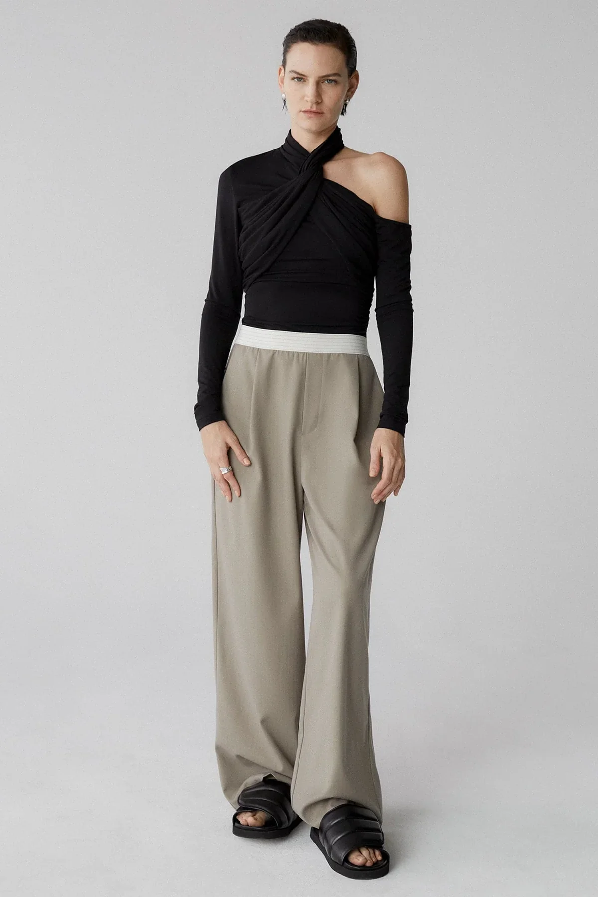 MISHA URBAN - LADEE JERSEY TOP (BLACK) - Image 4