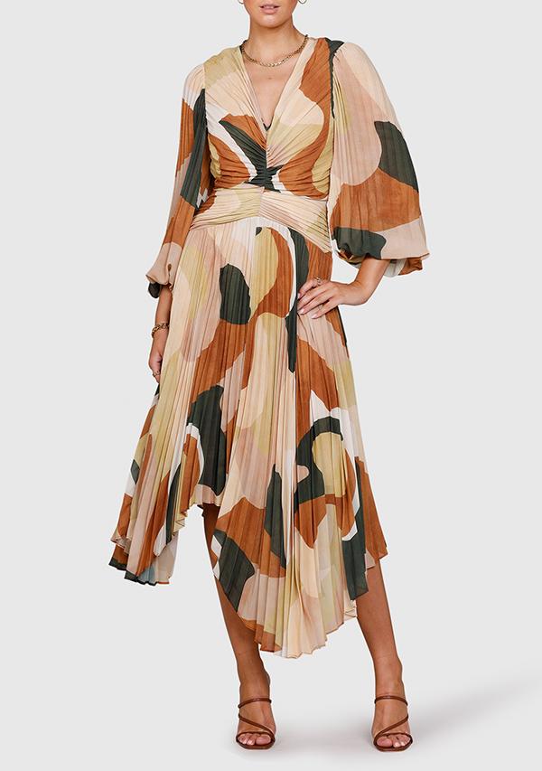 MNISTRY OF STYLE - Retro Resort Pleated Midi Dress FINAL SALE - Image 3