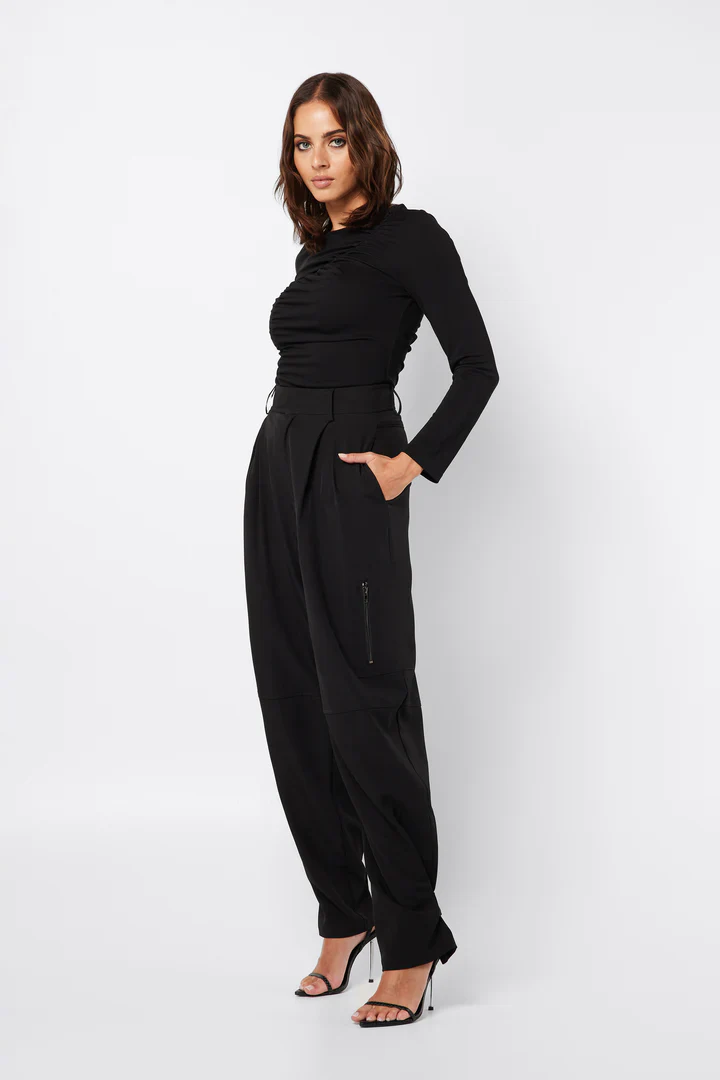 MOSSMAN - COME AROUND PANT (BLACK) - Image 2