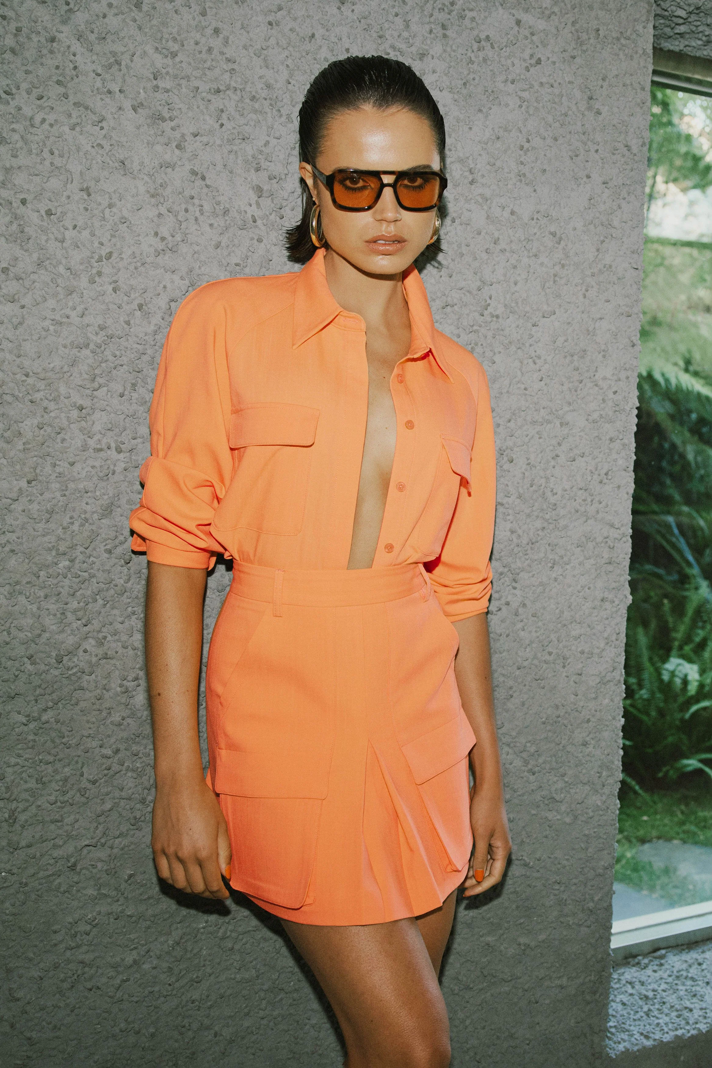MOSSMAN - FIRST WAVE SKIRT (PEACH) - Image 2