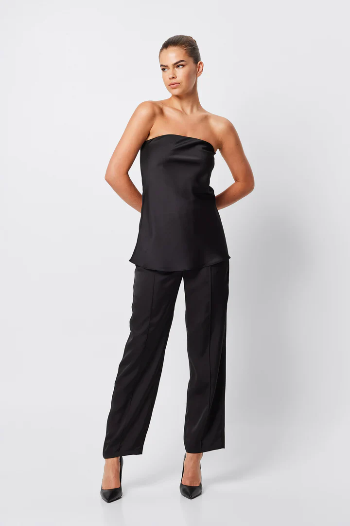 MOSSMAN - TOULOUSE STRAPLESS TOP (BLACK) - Image 4