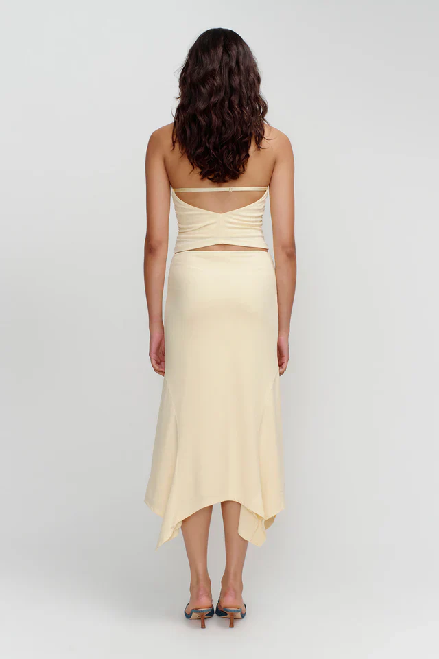 OWNLEY - KYAH HALTER TOP (BUTTER) - Image 2
