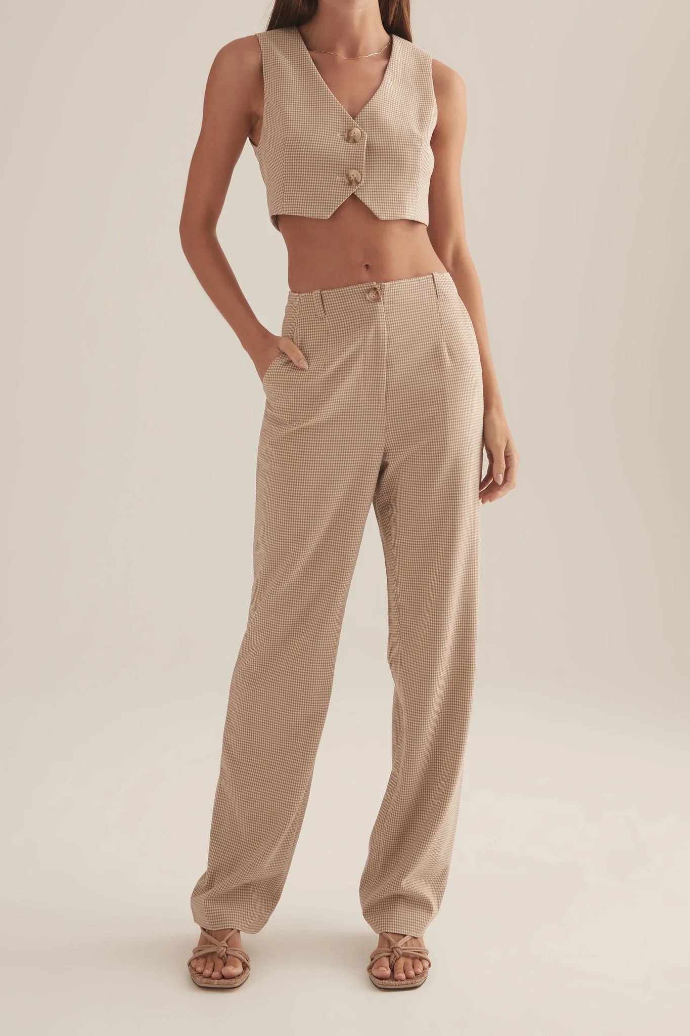 OWNLEY - Perri Pant (Toffee Check)