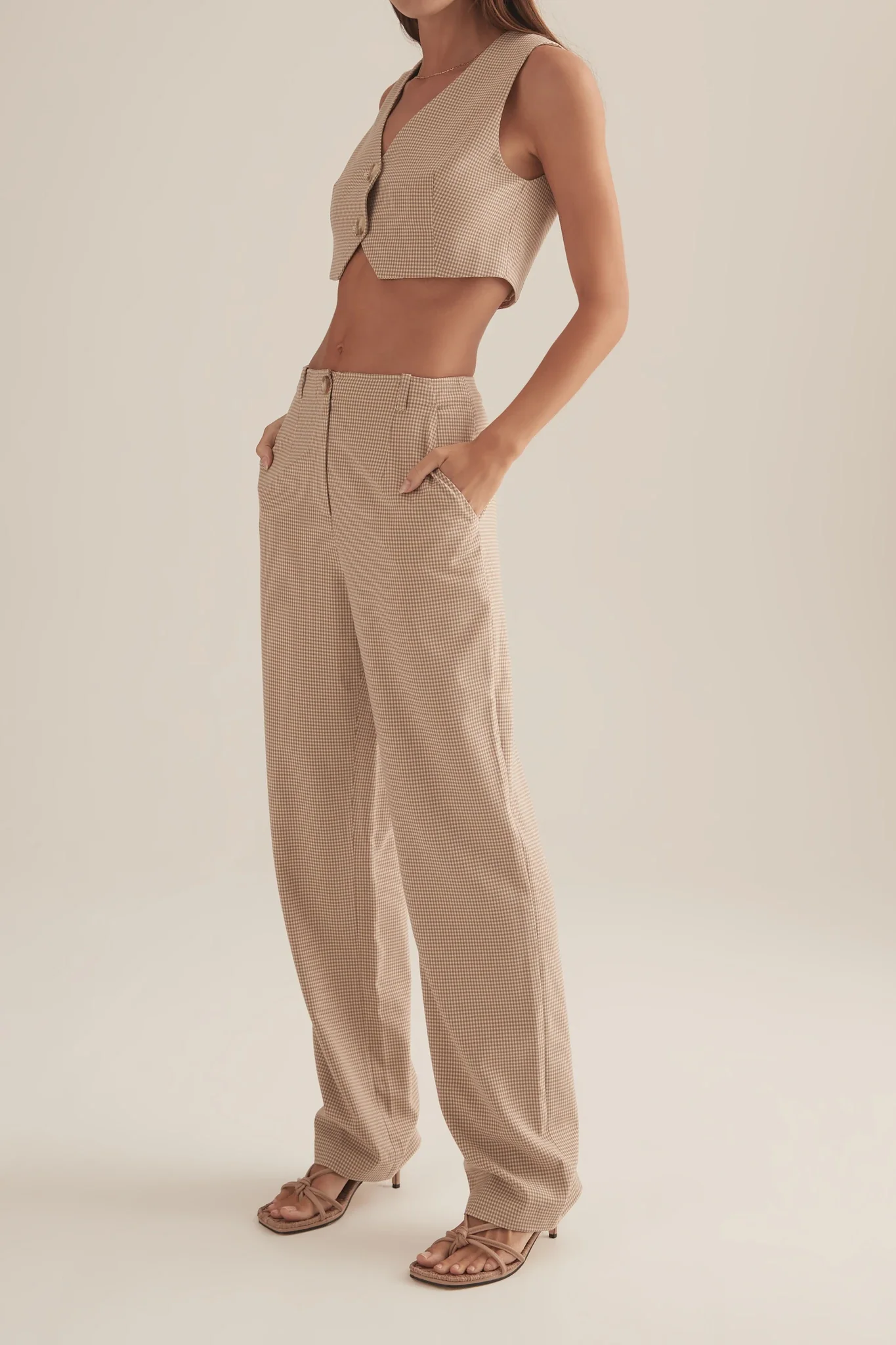 OWNLEY - Perri Pant (Toffee Check) - Image 4