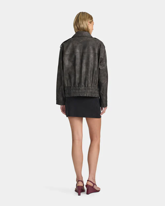 OWNLEY - VYPER BOMBER (DISTRESSED BLACK) - Image 2