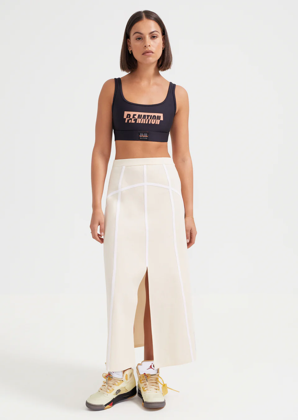 P.E NATION - Half Court Skirt (SHORTBREAD)