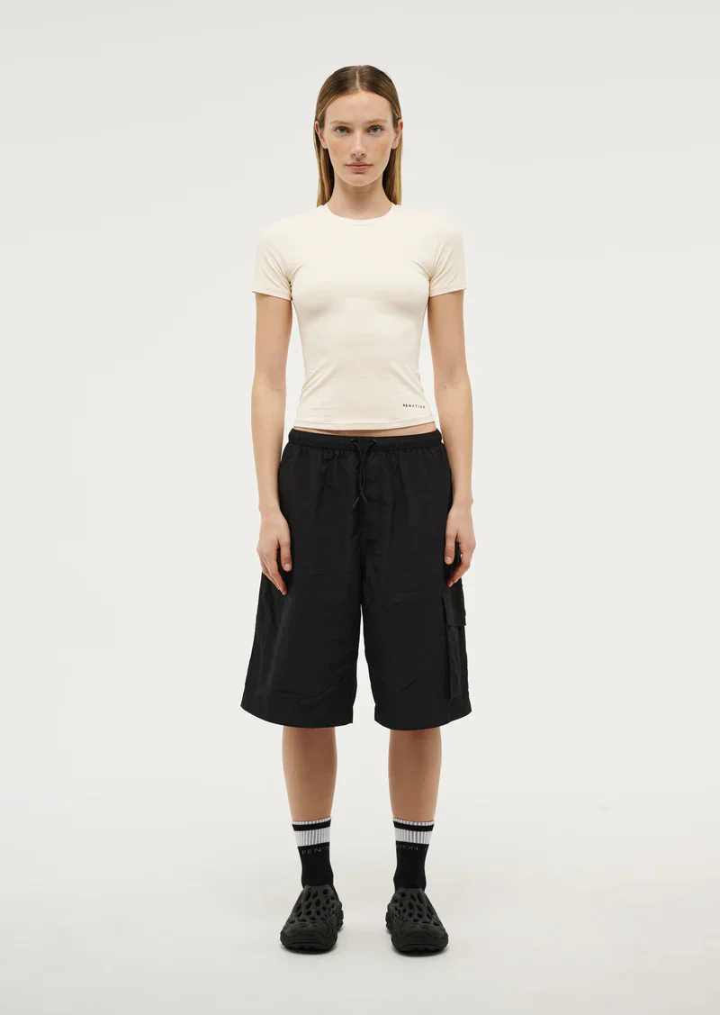 PE NATION - FOUNDATION SHORT SLEEVE TEE (WHISPER WHITE) - Image 2