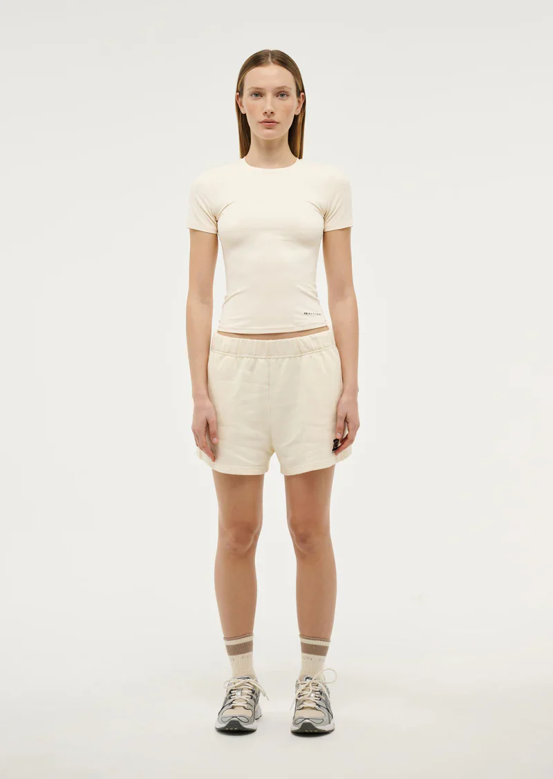 PE NATION - FOUNDATION SHORT SLEEVE TEE (WHISPER WHITE) - Image 6